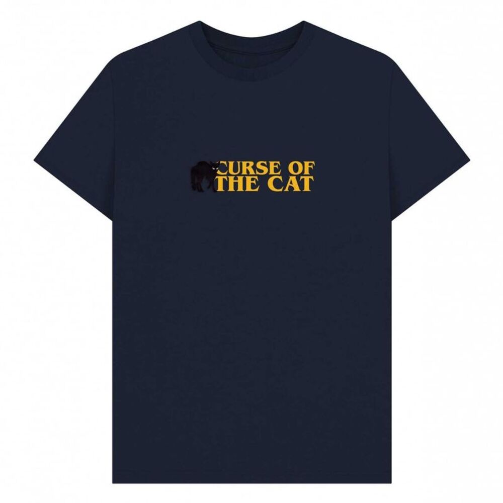 Apoh Unisex Adult Curse Of The Cat Pierce Archives T-Shirt / Navy Blue